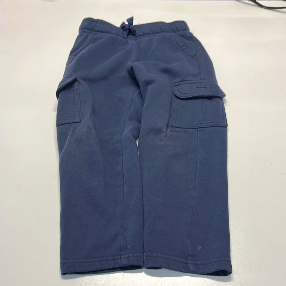 Blue Relaxed Fit Joggers with Elastic Waistband